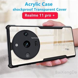 เคสโทรศัพท์มือถืออะคริลิค TPU ใส กันกระแทก สําหรับ Realme 11 pro plus 11 Nfc 11proplus 11pro+ 11Nfc 11X Realme11pro Realme11 2023