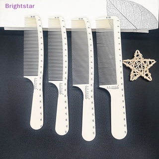 Brightstar 1 ชิ้น สเกล หวีผม มืออาชีพ หวีทําผม แปรงผม ร้านทําผม ตัดผม เครื่องมือจัดแต่งทรงผม หวีตัดผม ใหม่