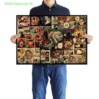 Aaairspecial โปสเตอร์กระดาษคราฟท์ ลายอนิเมะ One Piece สไตล์เรโทร สําหรับตกแต่งผนังบ้าน