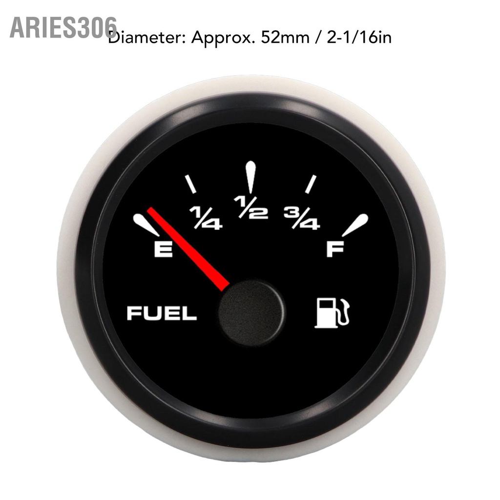 aries306-มาตรวัดระดับน้ำมันเชื้อเพลิง-52-มม-7-สี-ไฟพื้นหลัง-0-190-โอห์ม-ip67-กันน้ำ-ชนิดตัวชี้-เครื่องวัดระดับถังน้ำมัน