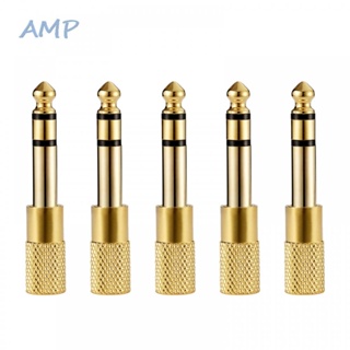 ⚡NEW 8⚡Audio Connector Adapter Audio Gold Plating MIC Audio Connector Mfemale Hole