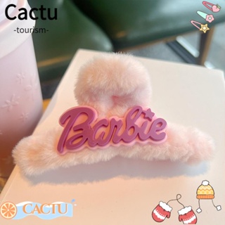 Cactu กิ๊บติดผม รูปตุ๊กตาปลาฉลาม สีชมพู แฟชั่น อุปกรณ์เสริม สําหรับตุ๊กตาบาร์บี้