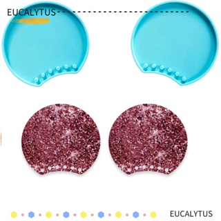 Eutus แม่พิมพ์ซิลิโคนเรซิ่นอีพ็อกซี่ 9.2*8.3 ซม. สีฟ้า สําหรับทํากิ๊บติดผม 2 ชิ้น