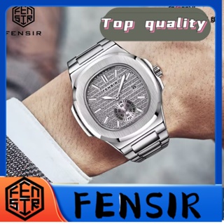 Fensir FENSIR พร้อมส่ง นาฬิกาข้อมือควอตซ์แฟชั่น กึ่งเรียบง่าย สไตล์เรโทร สําหรับผู้ชาย