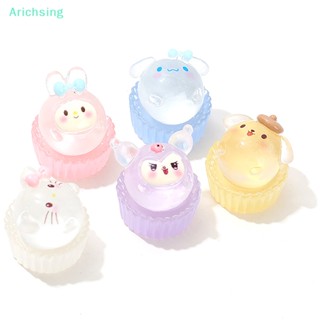 SANRIO &lt;Arichsing&gt; พัฟเค้ก ซานริโอ้ เรืองแสง ขนาดเล็ก ของเล่น สําหรับตกแต่งบ้านตุ๊กตา 2 ชิ้น