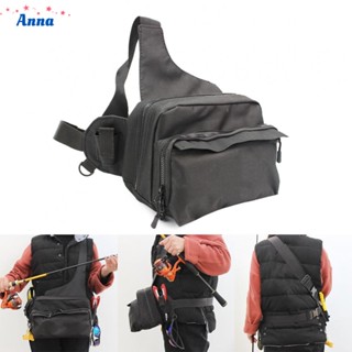 【Anna】Fishing Lure Waist Bag Multifunctional Fishing Tackle Bag Fish Gear Storage Pack