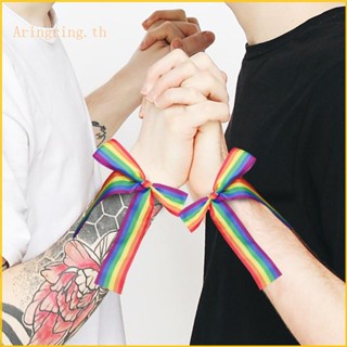 Arin สายรัดข้อมือ ลายธงสีรุ้ง LGBTQ หลากสี อุปกรณ์เสริม สําหรับผู้ชายและผู้หญิง