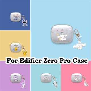 【เคสบ้าน】สําหรับ Edifier Zero Pro เคส การ์ตูน เรียบง่าย โปร่งใส สําหรับ Edifier Zero Pro เคสนิ่ม เคสหูฟัง