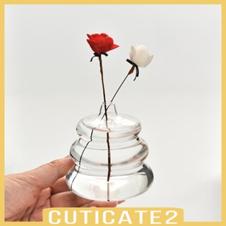 [Cuticate2] แจกันแก้วใส กระถางดอกไม้ สําหรับงานแต่งงาน ห้องครัว บ้าน
