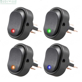 【Big Discounts】4PCS12V 30A Heavy Duty Red LED OFF/ON Rocker Toggle Switch Car Motor Boat#BBHOOD