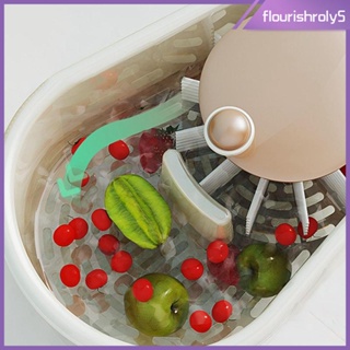 [Flourishroly5] แปรงล้างผัก และผลไม้ แบบใส ระบายน้ําได้เอง