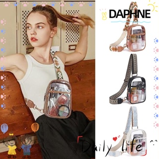 Daphne กระเป๋าคาดอก แบบใส มีซิป จุของได้เยอะ สําหรับใส่โทรศัพท์มือถือ เดินทาง