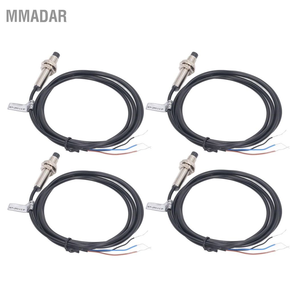 mmadar-4-ตั้งค่า-พร็อกซิมิตีสวิตช์แบบเหนี่ยวนำ-ระยะตรวจจับ-2-มม-pnp-dc-3-สาย-พร็อกซิมิตีเซนเซอร์แบบไม่มีหน้าสัมผัส