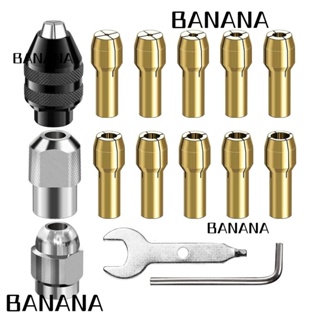Banana1 ชุดหัวจับคอลเล็ตสว่าน ทองเหลือง อัลลอย 1/32 นิ้ว เป็น 1/8 นิ้ว เครื่องมือโรตารี่ 4485