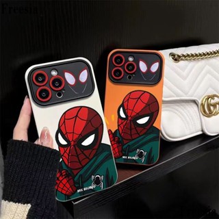 เคสโทรศัพท์มือถือ ซิลิโคนนุ่ม ลายสไปเดอร์แมน สําหรับ Iphone 14pro 13pro 12 11 7p max UZWN