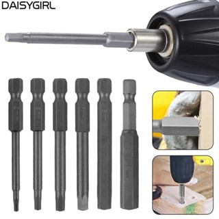 【DAISYG】Screwdriver Bit Silver Alloy Steel Impact Driver Length 2.55In High Quality