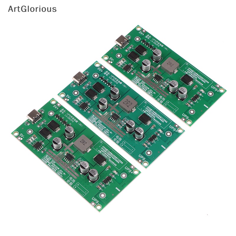 art-โมดูลพาวเวอร์ซัพพลายชาร์จลิเธียม-type-c-15w-3a-18650-dc-dc-5v-9v-12v-n