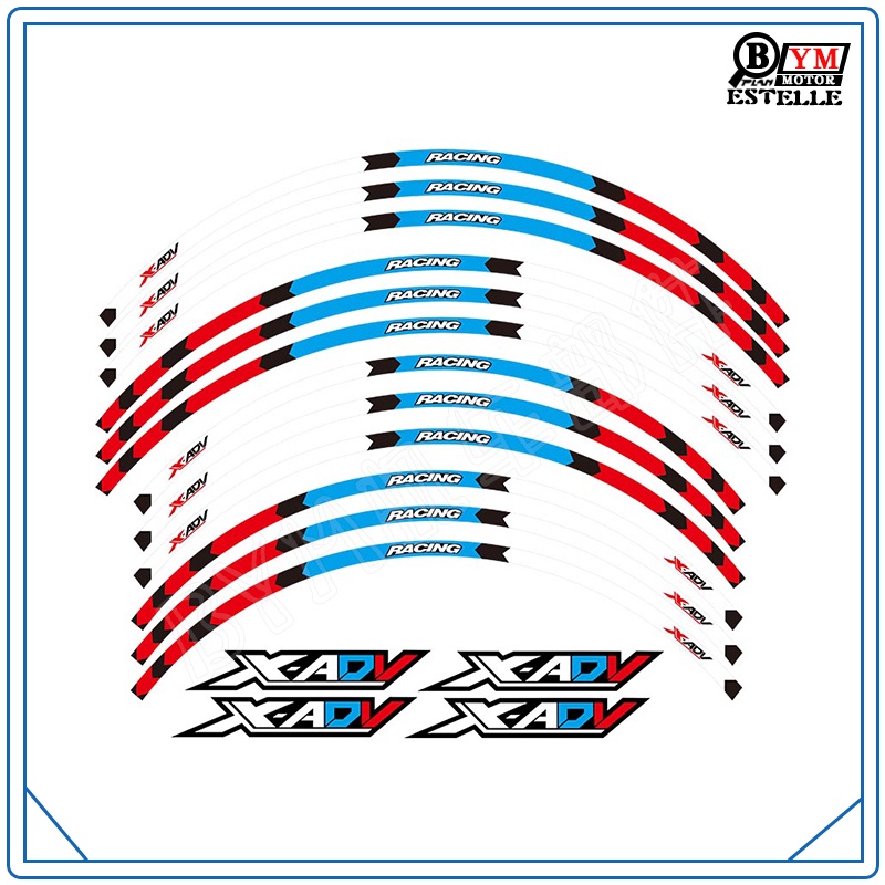 สติกเกอร์กรอบล้อ-เหล็ก-หลากสี-3-เมตร-ดัดแปลง-สําหรับ-honda-xadv750