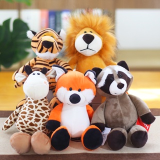 [New product in stock] Forest animal doll plush toy elephant monkey tiger lion giraffe doll childrens gift item quality assurance DJ5K