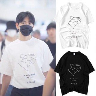 【hot tshirts】GOT7 Park Jinyoung เดียวกันเสื้อยืดผู้ชายและผู้หญิงคอกลมแขนสั้นพิมพ์ฤดูร้อน 2022