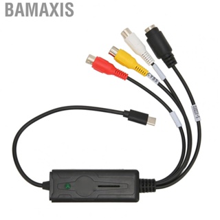 Bamaxis Type C Capture Card ABS RCA To USB Converter Adapter for Computer Web Conferencing