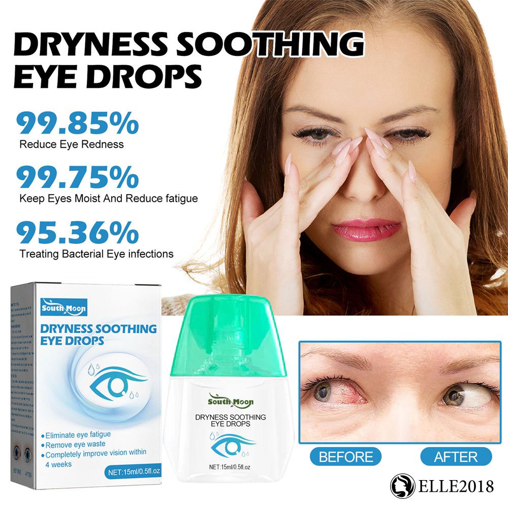 [ขายส่ง] 15Ml Eye Drops Eye Soothing Dry Eye Fatigue Solution Relaxing