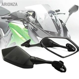 ARIONZA 1 คู่รถจักรยานยนต์ด้านหลังกระจกปรับสีดำ Handlebar กระจกมองข้างสำหรับ HYOSUNG GT125R GT250R GT650R GT650S