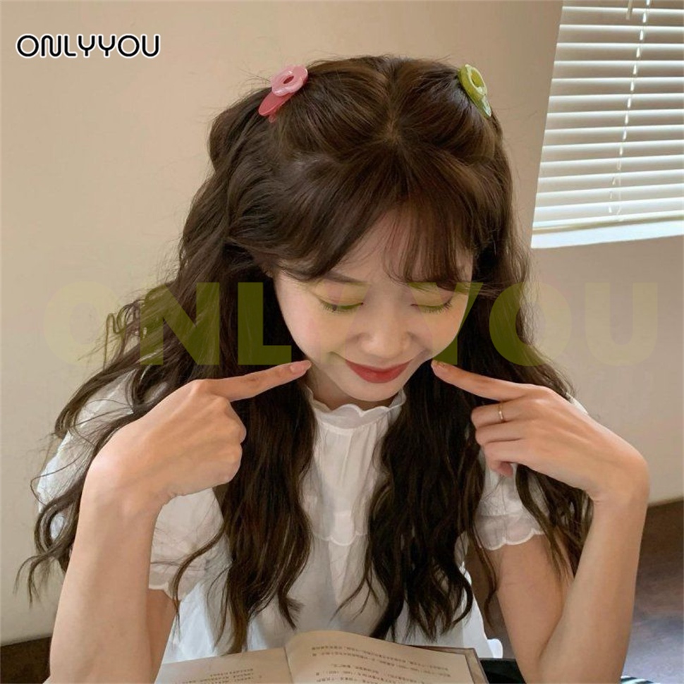 only-amp-you-กิ๊บติดผม-สไตล์เกาหลี-กิ๊บติดผมน่ารักๆ-กิ๊บติดผมดอกไม้-สีมาการองสวยๆน่ารักๆ-เครื่องประดับสําหรับผู้หญิง