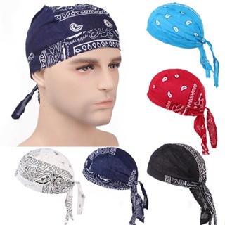 Dharma New Men Biker Skull Cap Motorcycle Bandana Head Wrap Men Hat Cover Cycling Scarf