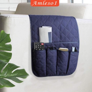 [Amleso1] กระเป๋าเก็บโทรศัพท์มือถือ 4 ช่อง แบบแขวนข้างเตียง สําหรับวางโทรศัพท์มือถือ นิตยสาร รีโมตคอนโทรล โซฟา