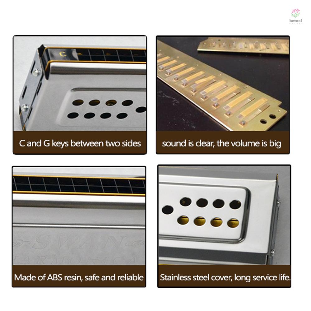 btt-เครื่องดนตรีฮาร์โมนิก้า-24-รู-c-และ-g-สองโทนเสียง-สําหรับลมไม้