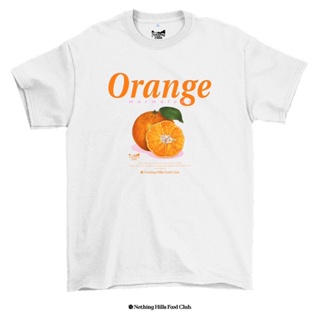 S-5XL เสื้อยืดลาย Orange ( ส้ม ) Classic Cotton Unisex by 【Nothing Hills】