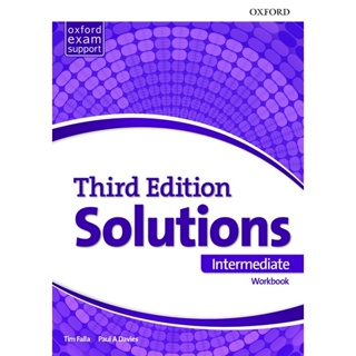 Bundanjai (หนังสือเรียนภาษาอังกฤษ Oxford) Solutions 3rd ED Intermediate : Workbook (P)