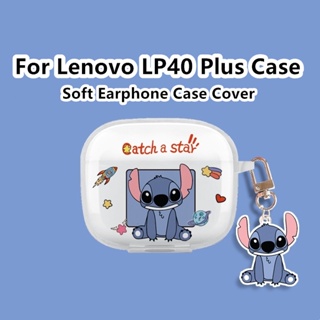 【Case Home】เคสหูฟัง แบบนิ่ม แบบใส ลายการ์ตูน สําหรับ Lenovo LP40 Plus Lenovo LP40 Plus