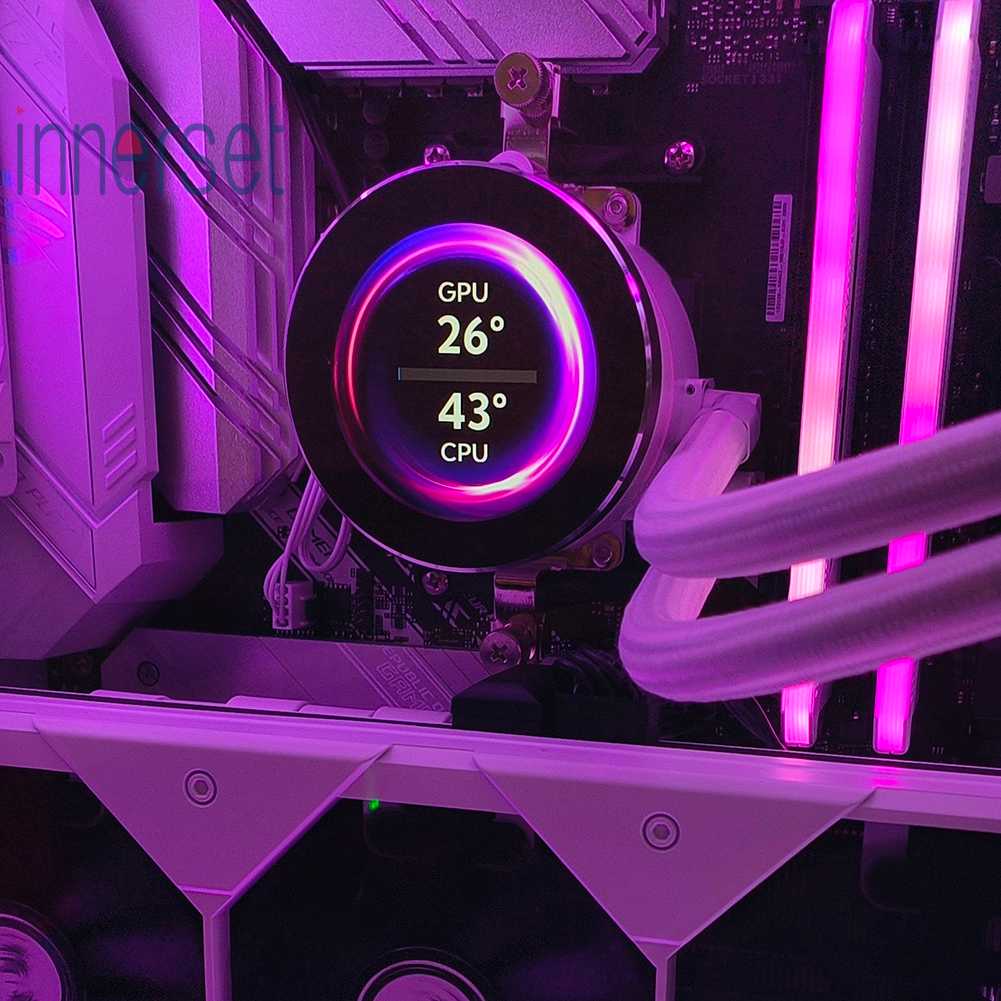 หน้าจอ LCD IPS ไดนามิก ทรงกลม 2.8 นิ้ว AIDA64 480x480 สําหรับ CPU GPU ...