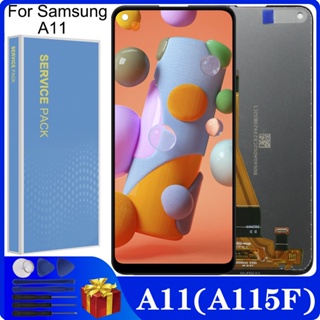 หน้าจอสัมผัส LCD 6.4 นิ้ว A11 A115 แบบเปลี่ยน สําหรับ Samsung Galaxy A11 A115 A115F