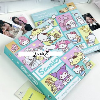 Sanrio ปกโฟโต้การ์ด ปก A5 หลวม ใบไม้ Ins แฟ้ม Kpop เครื่องเขียน Polco จัดเก็บ โพลารอยด์ อัลบั้ม ที่เก็บ ไอดอล โลโม่ การ์ด ตั๋ว สมุดสะสม