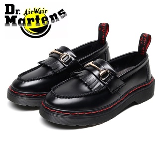 DR.MARTENS [ของแท้] รองเท้าบูทมาร์ติน หนังวัวแท้ หัวกลม กันลื่น ประดับพู่ สไตล์อังกฤษ แฟชั่นคู่รัก สําหรับผู้หญิง DW4Z