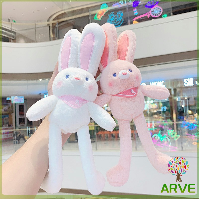 arve-พวงกุญแจจี้กระต่าย-น้องดึงหูได้-เป็นของขวัญวันเกิด-หรือของฝากได้-พร้อมส่งในไทย-rabbit-toy