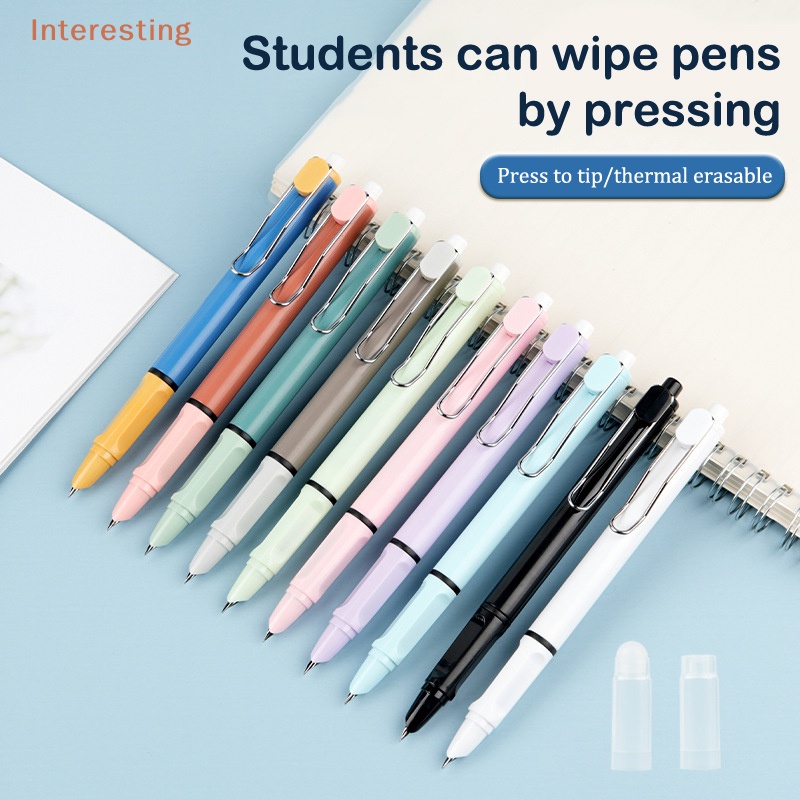 interesting-อุปกรณ์เครื่องเขียน-ปากกาหมึกซึม-0-38-ลบได้-สําหรับนักเรียน-สํานักงาน-โรงเรียน