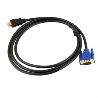 Rich2.br สายเคเบิลตัวผู้ 6 ฟุต 18 เมตร VGA HDMI เป็น VGA HD-15 ตัวผู้ 1080P HDMI เข้ากันได้กับ VGA M M M