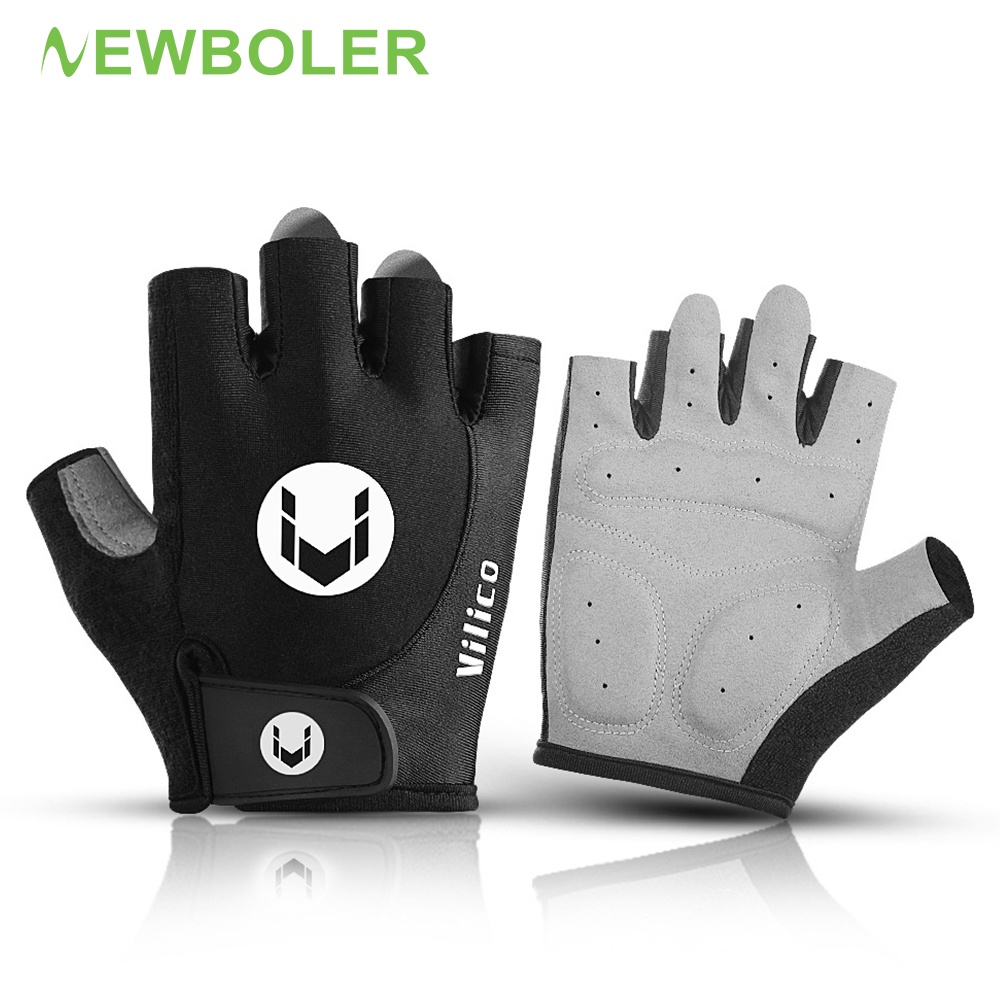 newboler-กันกระแทก-ถุงมือขี่จักรยาน-หน้าจอสัมผัส-ระบายอากาศได้-ครึ่งนิ้ว-ขี่ม้า-ถุงมือ-นอกบ้าน-ภูเขา-กีฬา-ป้องกันการลื่นไถล-ถุงมือ-อุปกรณ์