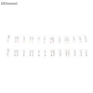 [DEhonest] สติกเกอร์ซิลิโคน 88 คีย์ พร้อมกล่อง สไตล์บูติก ลอกออกได้ สําหรับติดคีย์บอร์ดเปียโน