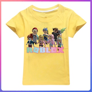 Roblox เสื้อยืดลําลอง แขนสั้น แฟชั่นฤดูร้อน สําหรับเด็ก