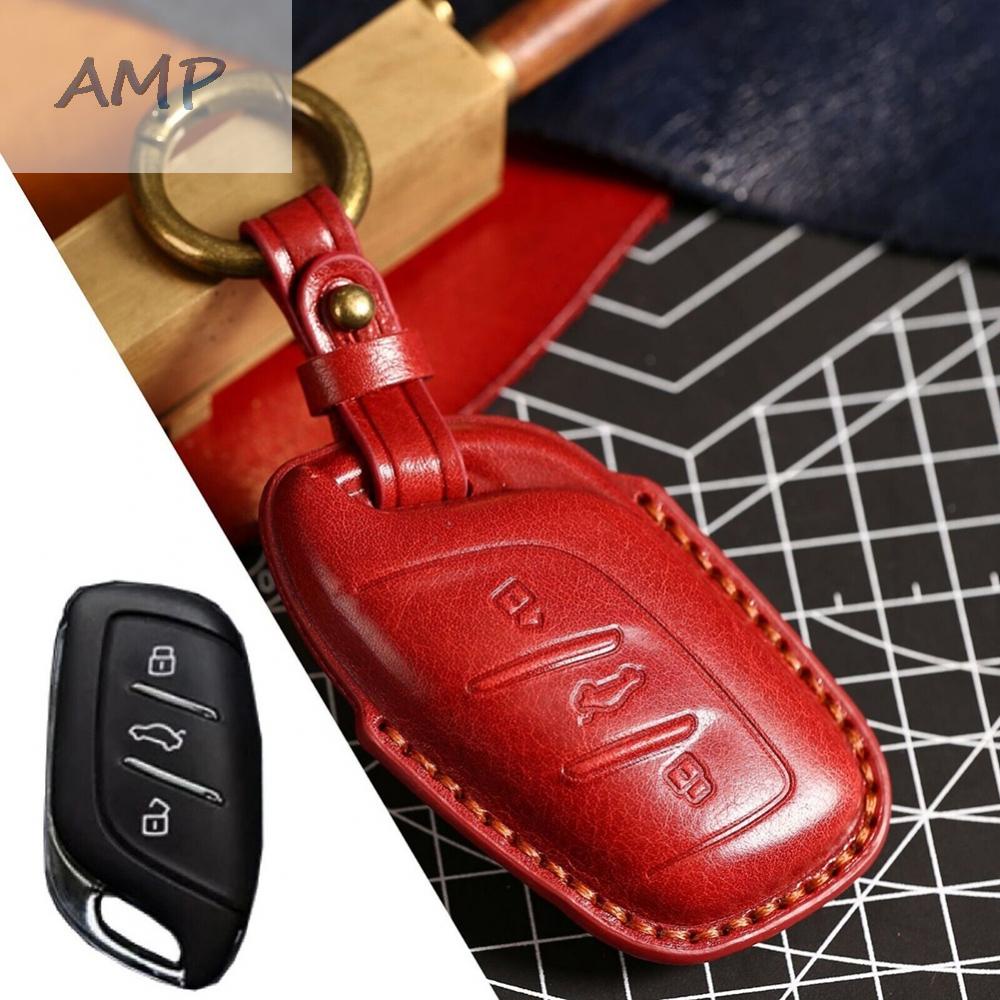 new-8-leather-car-remote-key-fob-cover-case-for-mg-zs-ev-2022-hs-mg3-mg5-mg6-mg7-red