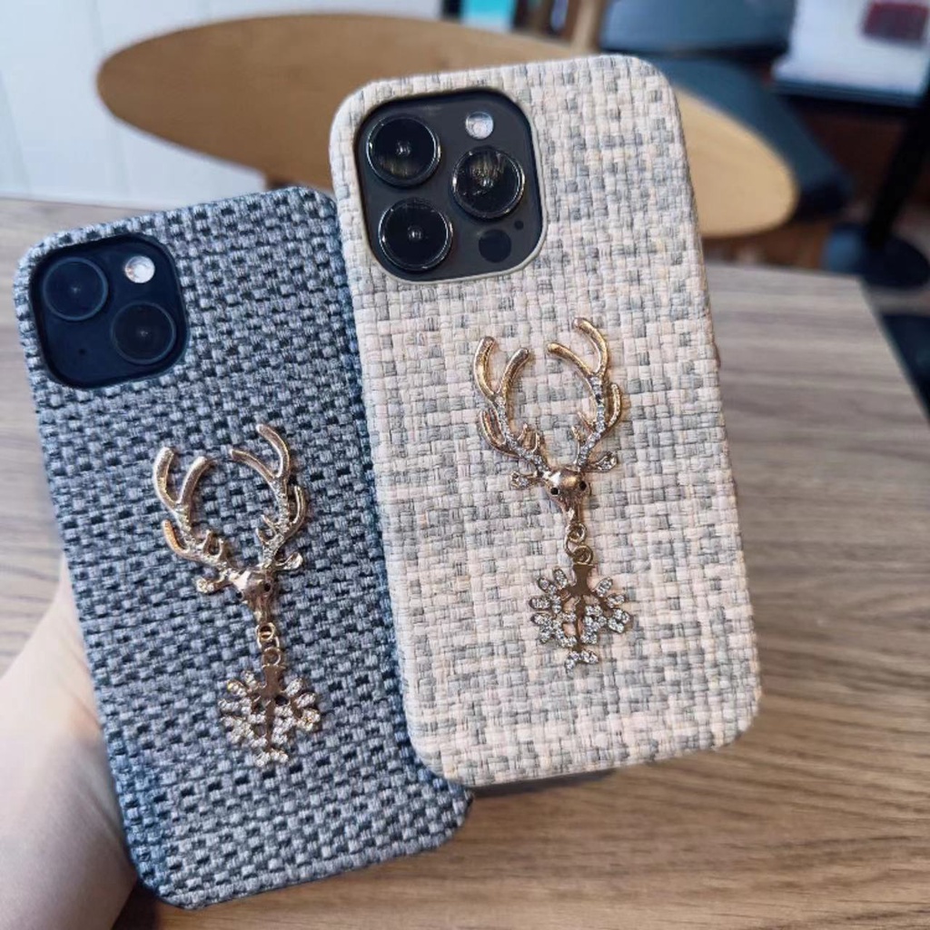 ขายส่ง-เคสโทรศัพท์มือถือ-ลายหัวกวางทอ-โลหะ-สําหรับ-iphone-14-pro-iphone-13-promax-iphone-11-promax-iphone-7-8-plus-iphone-12-promax