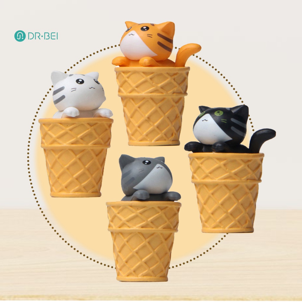 dr-bei-โมเดลกรวยไอศกรีม-รูปแมวจิ๋ว-กันสนิม-ของขวัญวันเกิด-สําหรับเด็กวัยหัดเดิน
