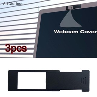 สติกเกอร์พลาสติก ป้องกันกล้องเว็บแคม เพื่อความเป็นส่วนตัว สําหรับแล็ปท็อป พีซี จํานวน 3 ชิ้น