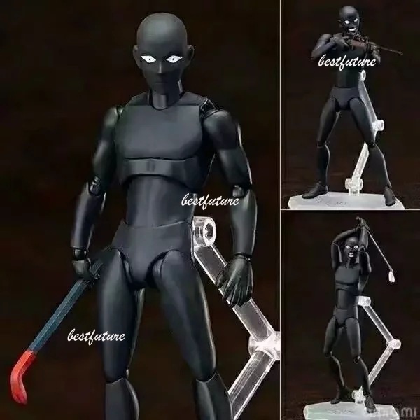 ฟิกเกอร์-อนิเมะนักสืบโคนัน-articulado-figma-sp-089-real-criminal-black-man-สําหรับประดับ