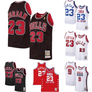 เสื้อกีฬาแขนสั้น ลายทีม NBA Jersey ChicagoBulls No. 23 Jordan Classic Sports Commemorative Vest Edition เสื้อกล้าม พลัสไซซ์ สําหรับทุกเพศ OT7W 224438